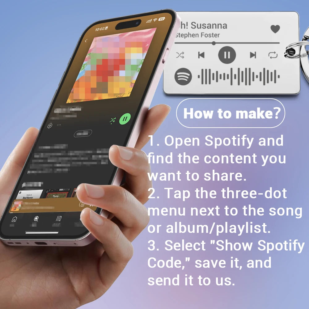 Carry Your Favorite Melody: Personalized Spotify Music keychain